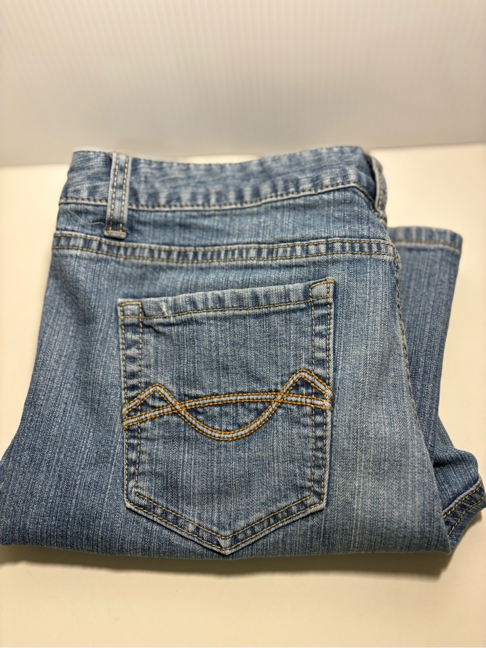 Mossimo Supply Co. Straight Leg Jeans with Back Pocket Detail